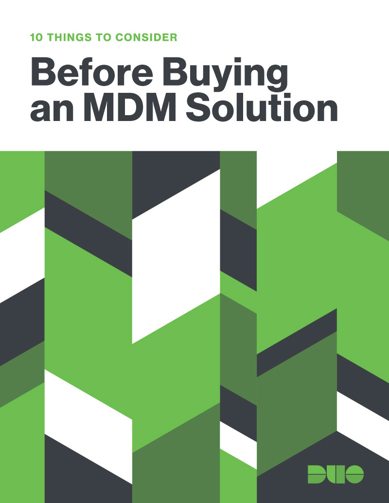Cover of Cover of 10 Things to Consider Before Buying an MDM Solution. eBook