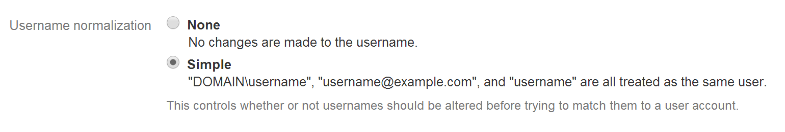 Username Normalization