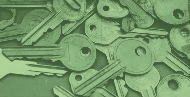 Hero image showing a bunch of keys